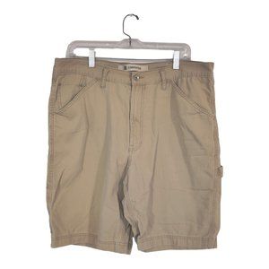 VINTAGE Gap Mens Beige Cargo  Carpenter Shorts Work Wear Y2K Baggy Skate Size 38